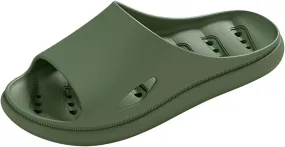 Shower Slippers Waterproof Flip Flops for Men Ultra Comfort Non-Slip Shower Sandals Indoor and Outdoor