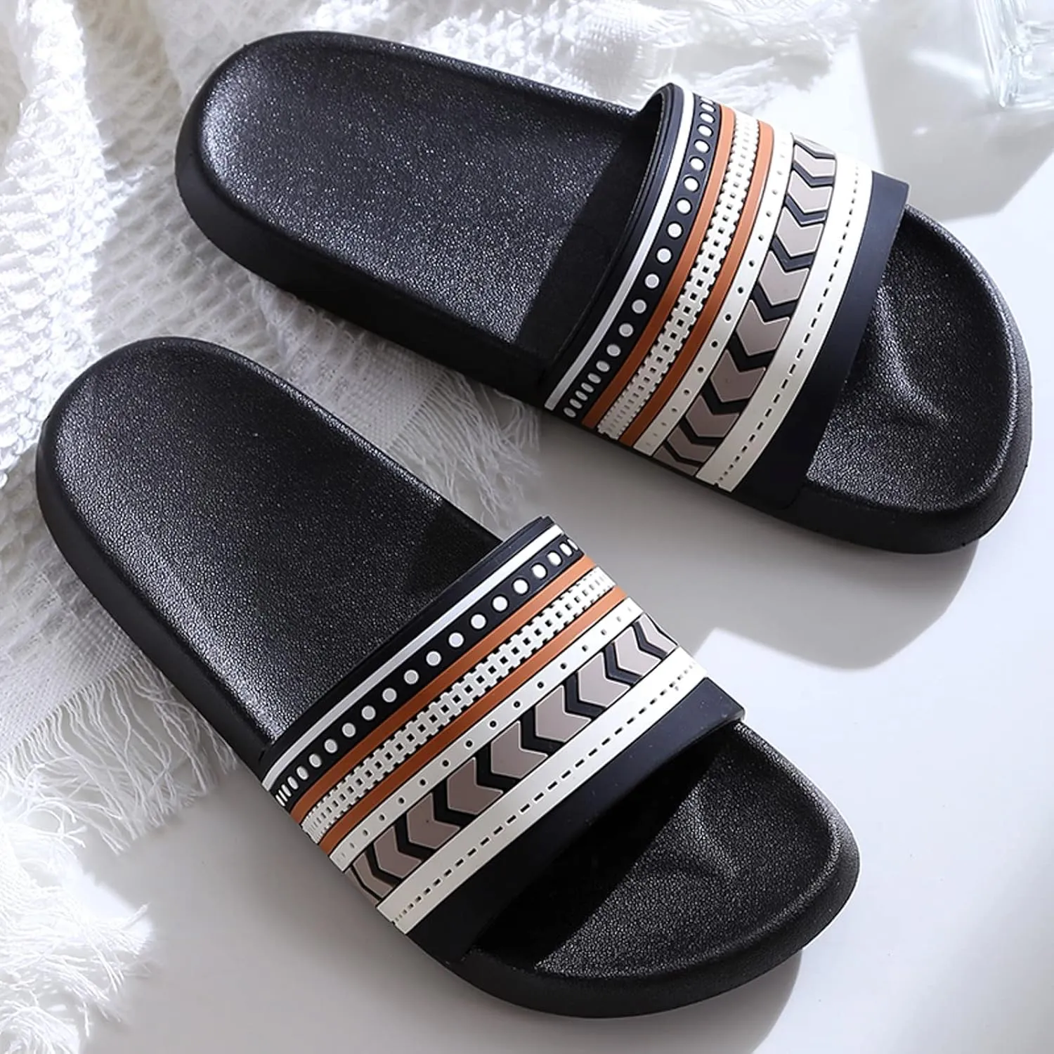 Shower Slippers with Drainage Hole Water Shoe for Beach, Showers Shower Shoes for Women with Arch Support