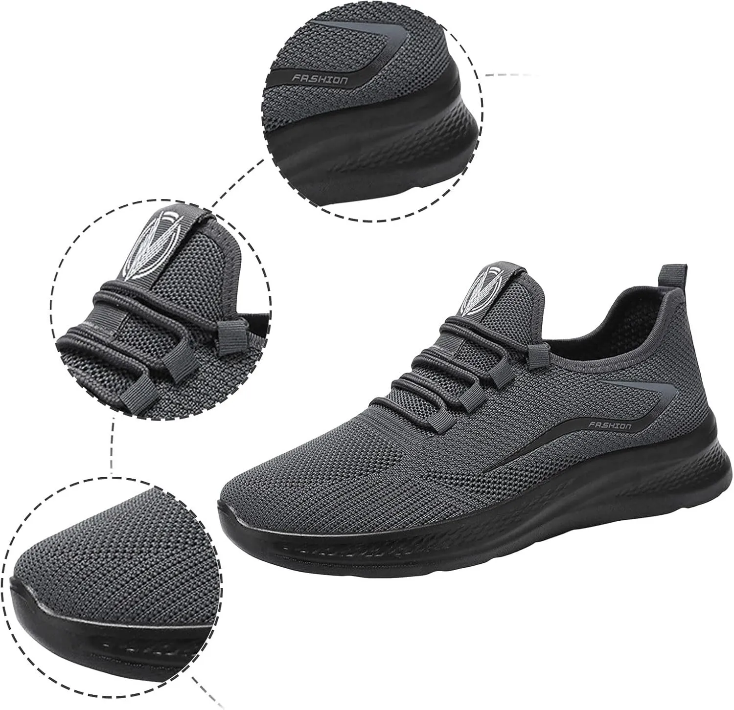 Slip on Shoes for Men Men's Fashion Men's Classic Fashion Sneakers White Shoes Men Lightweight Sport Gym Jogging Walking Sneakers Slip Dress