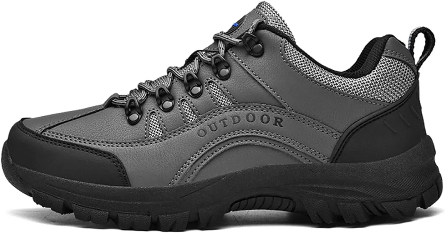 Slip on Walking Shoes for Men Comfy PU Leather Memory Foam Breathable Fashion Sneakers Non Slip Indoor Outdoor Workout Tennis Shoes Wide Width