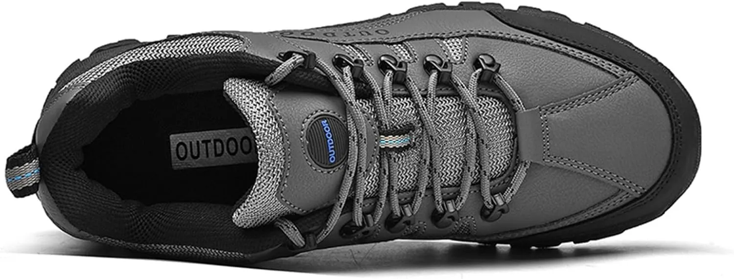 Slip on Walking Shoes for Men Comfy PU Leather Memory Foam Breathable Fashion Sneakers Non Slip Indoor Outdoor Workout Tennis Shoes Wide Width