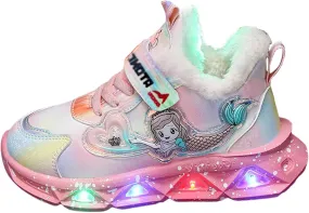 Sneakers for Girls Children's Casual Shoes Boys Breathable Non-Slip Sneakers Unisex Luminous Sneakers for Girls Running Shoes
