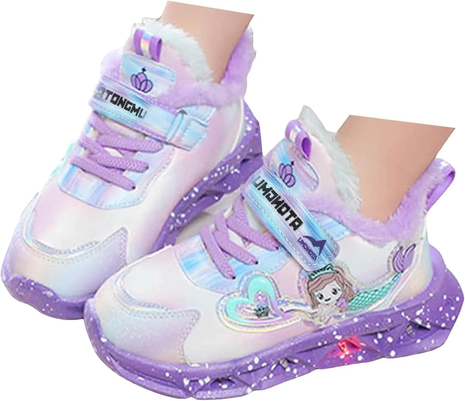Sneakers for Girls Children's Casual Shoes Boys Breathable Non-Slip Sneakers Unisex Luminous Sneakers for Girls Running Shoes