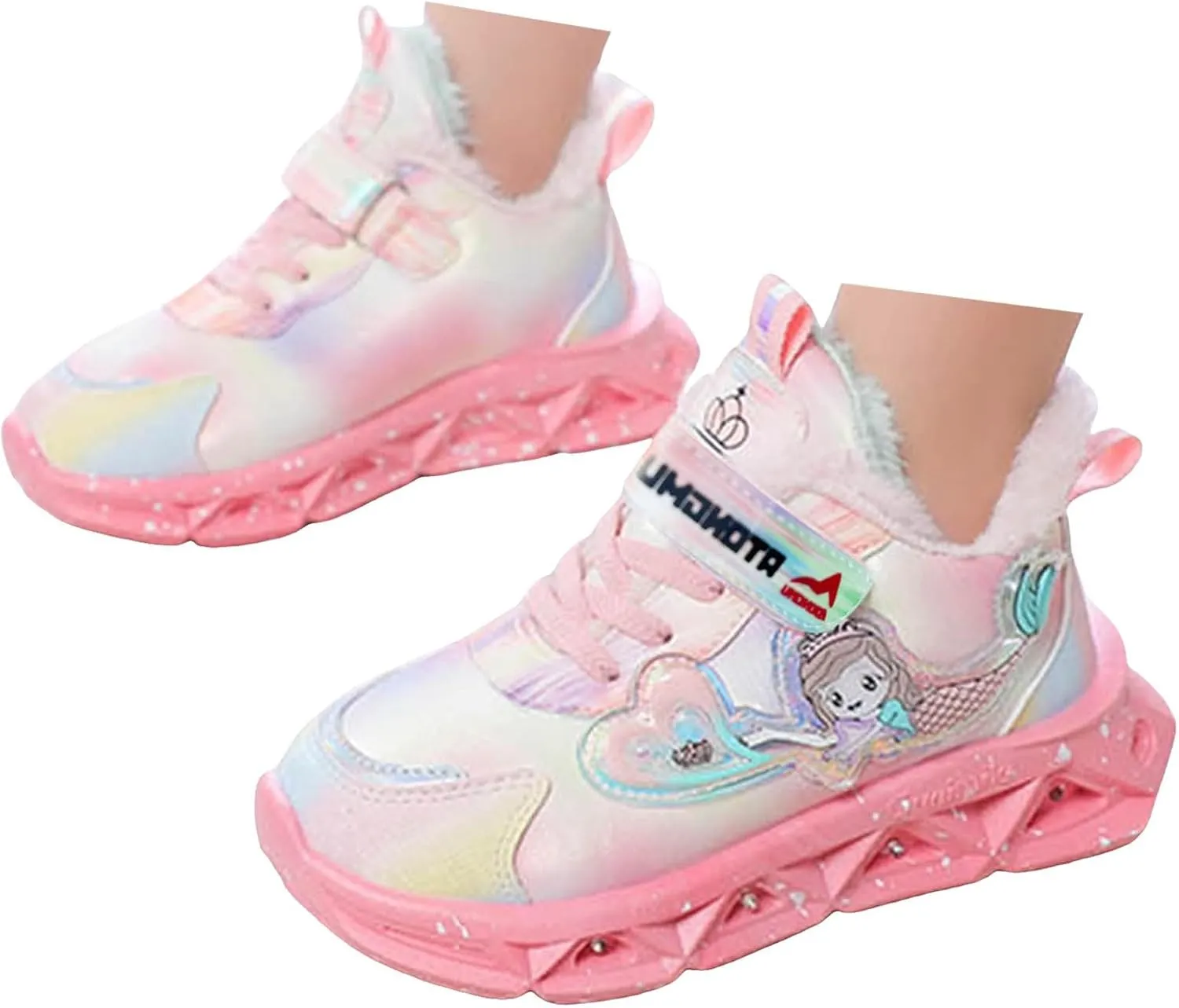 Sneakers for Girls Children's Casual Shoes Boys Breathable Non-Slip Sneakers Unisex Luminous Sneakers for Girls Running Shoes