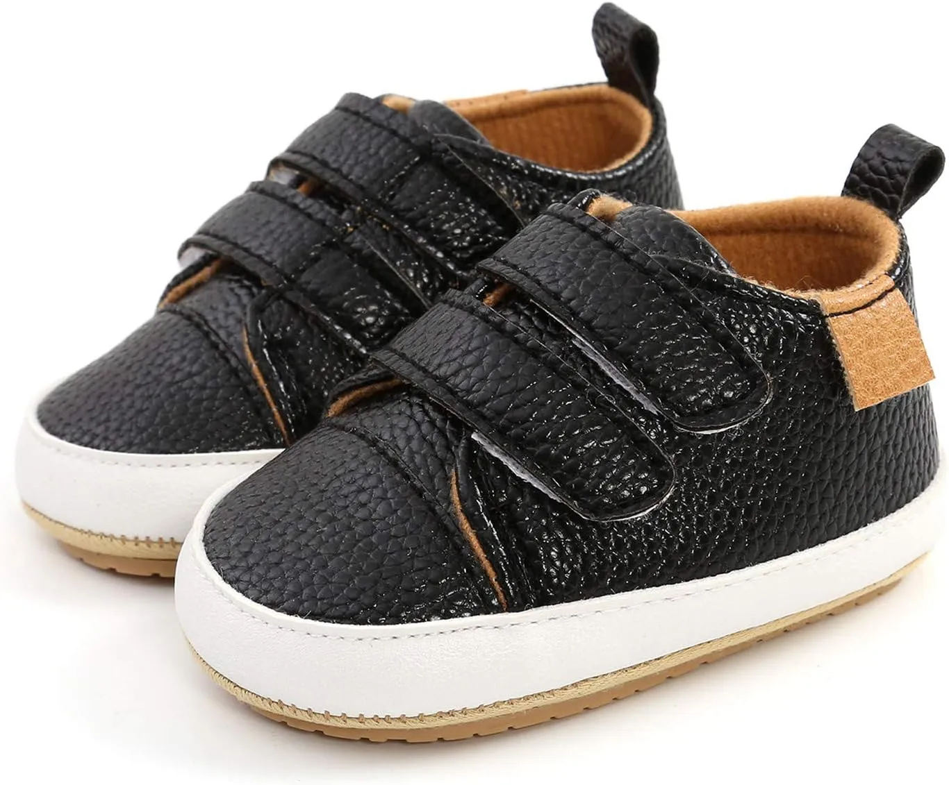 Sneakers for Girls, Girls Sneakers Non-Slip Rubber Sole High-Top PU Leather Sneakers Walking Shoes Loafers Flats