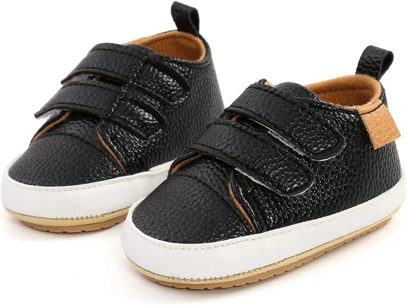 Sneakers for Girls, Girls Sneakers Non-Slip Rubber Sole High-Top PU Leather Sneakers Walking Shoes Loafers Flats