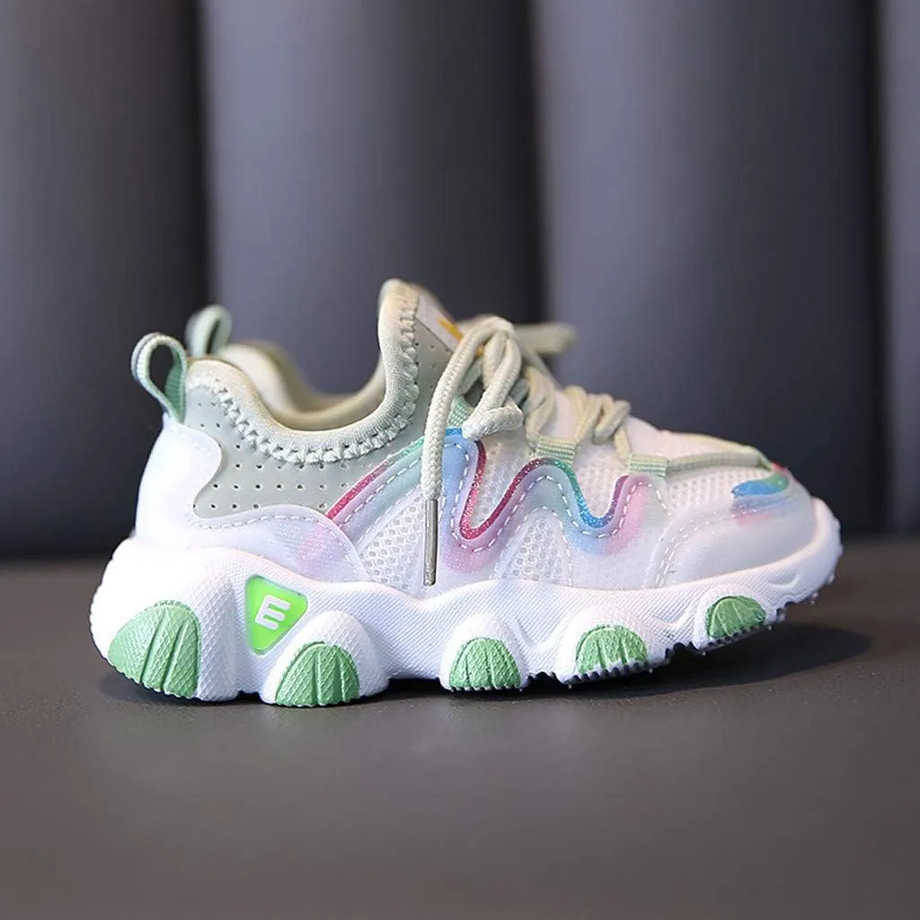 Sneakers for Girls LED Light Baby Toddler Soft Up Lace Kids Infant Sneakers Shoes Baby Tennis Shoes
