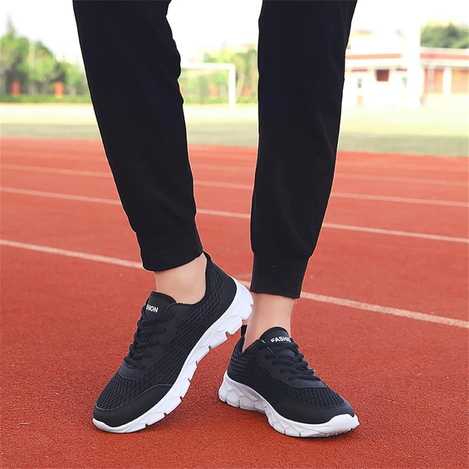 Sneakers for Mens Lightweight Walking Shoes Running Tennis Shoes Slip On Sneakers Casual Comfortable Golf Shoes