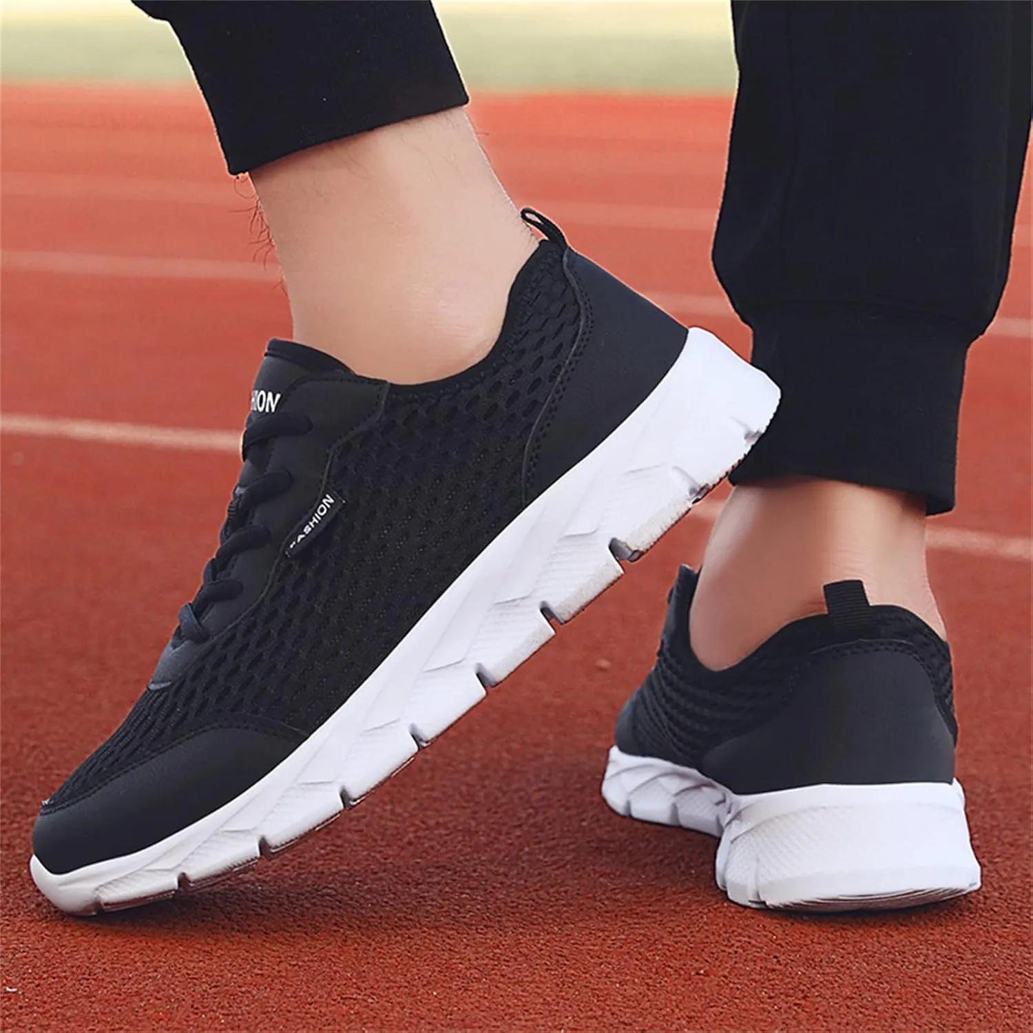 Sneakers for Mens Lightweight Walking Shoes Running Tennis Shoes Slip On Sneakers Casual Comfortable Golf Shoes