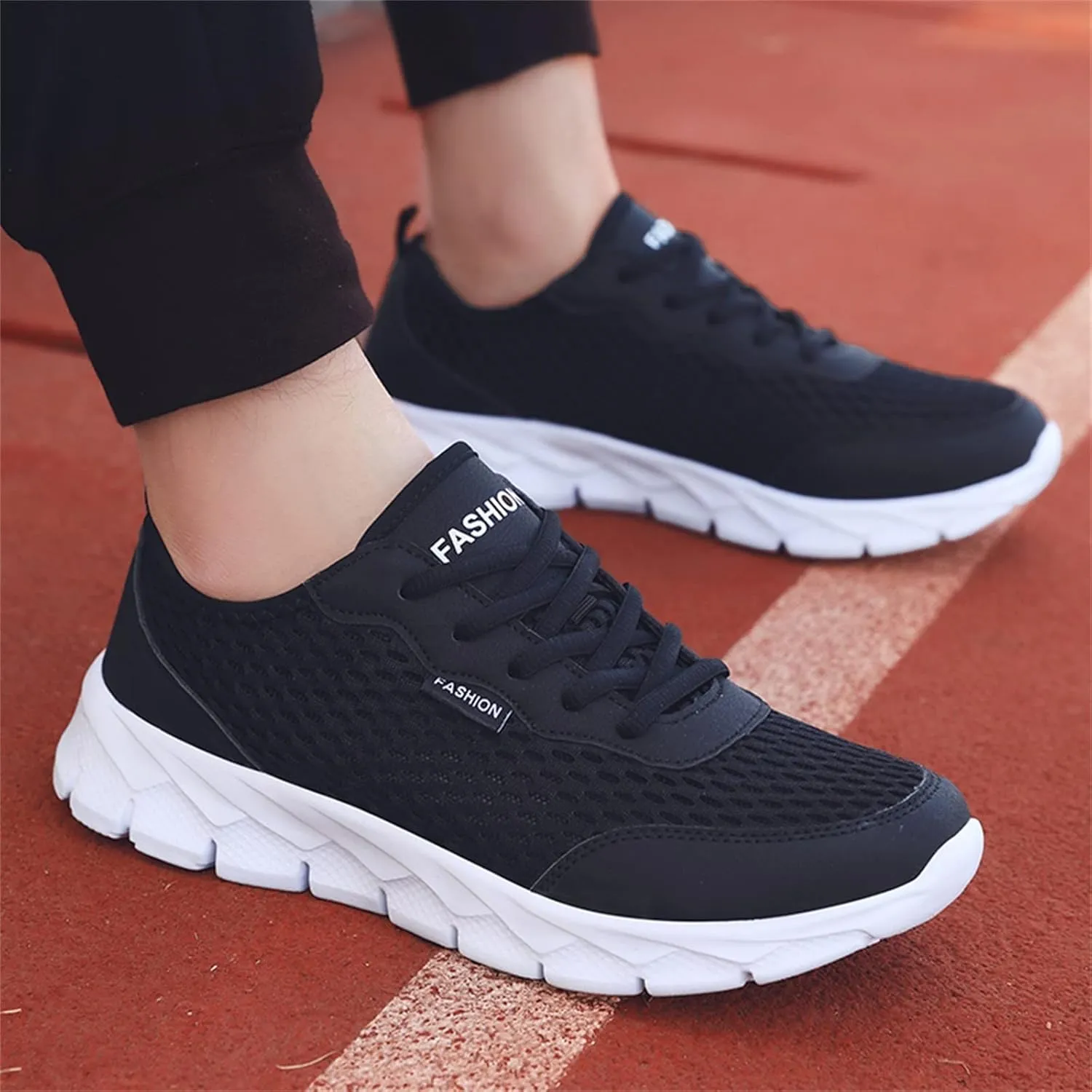 Sneakers for Mens Lightweight Walking Shoes Running Tennis Shoes Slip On Sneakers Casual Comfortable Golf Shoes