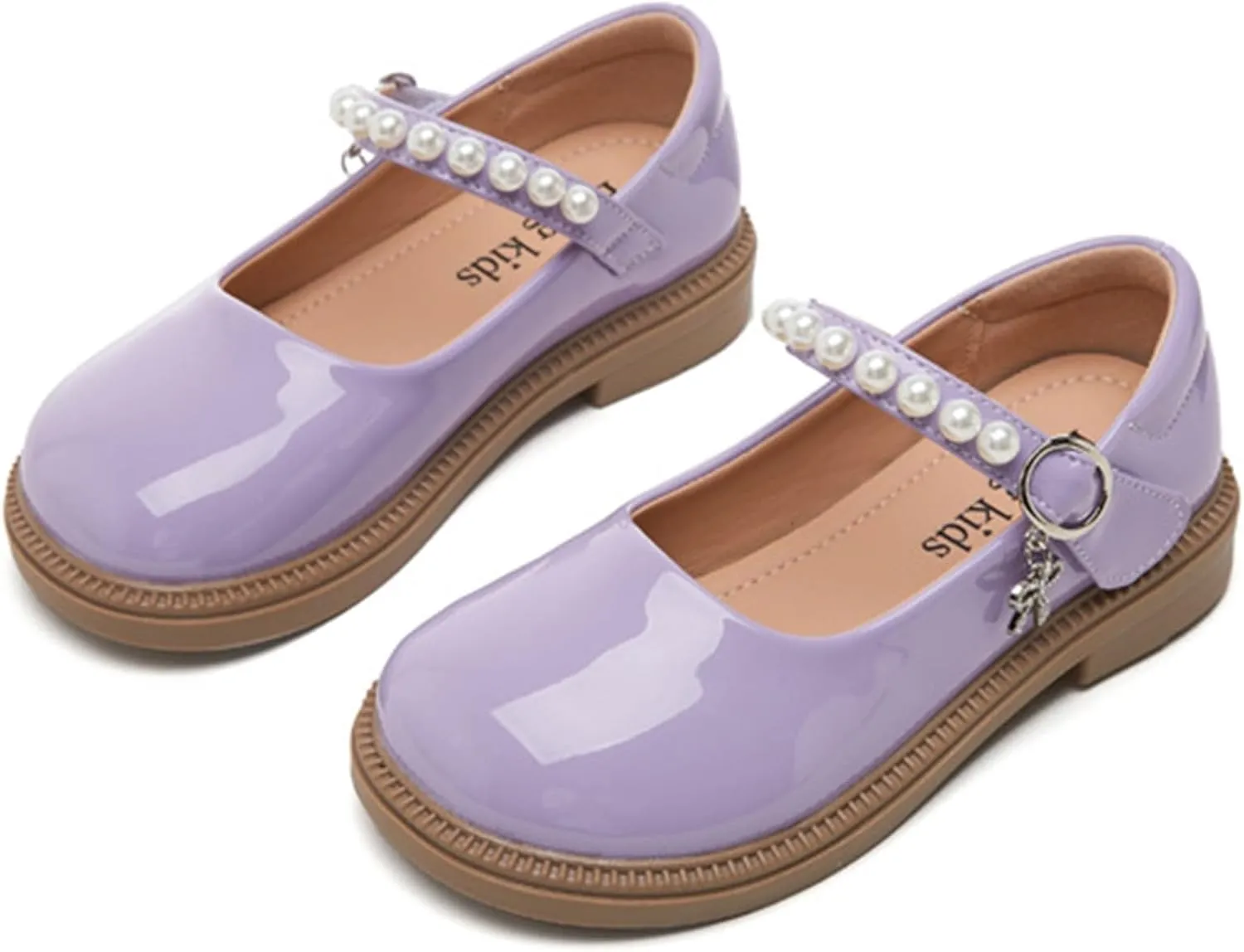 Sports Athletic Tennis Sneaker Girls Dress Shoes Mary Jane Double Straps High Heel Wedding Party for Little/Big Kids