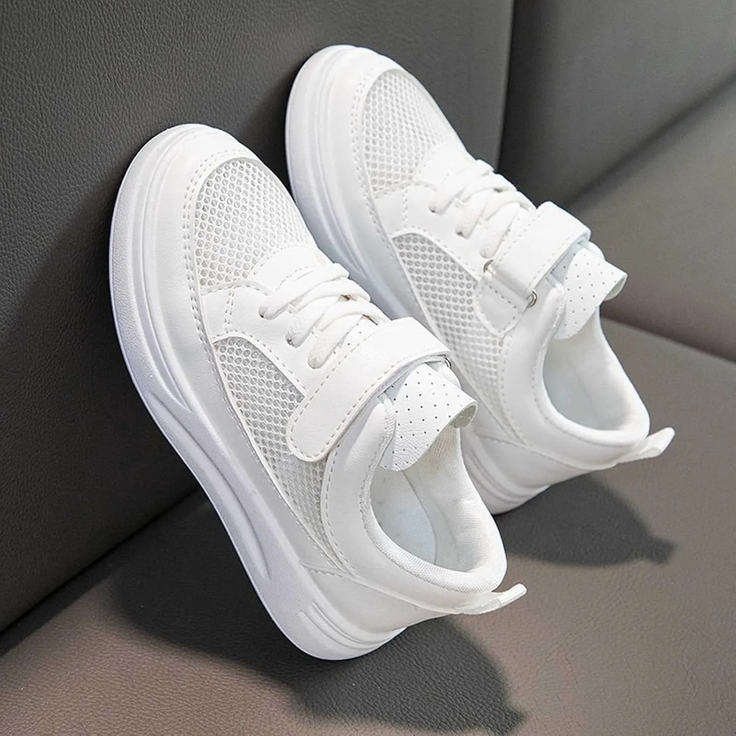 Spring and Summer New Mesh Breathable Non Slip Children's Casual Sports Shoes Girls Tennis Shoes Size 12