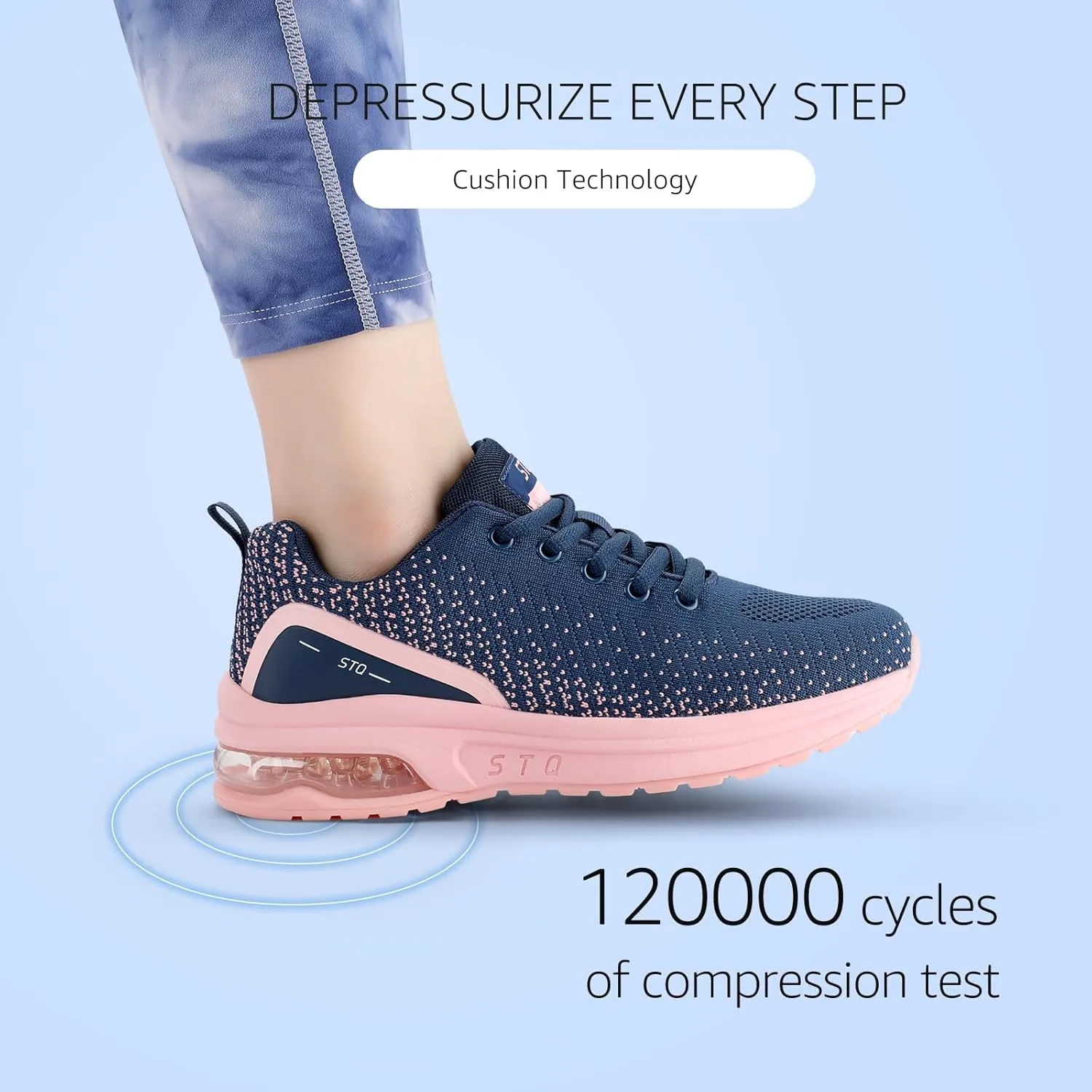 STQ Womens Air Running Shoes Non Slip Athletic Tennis Walking Workout Sneakers