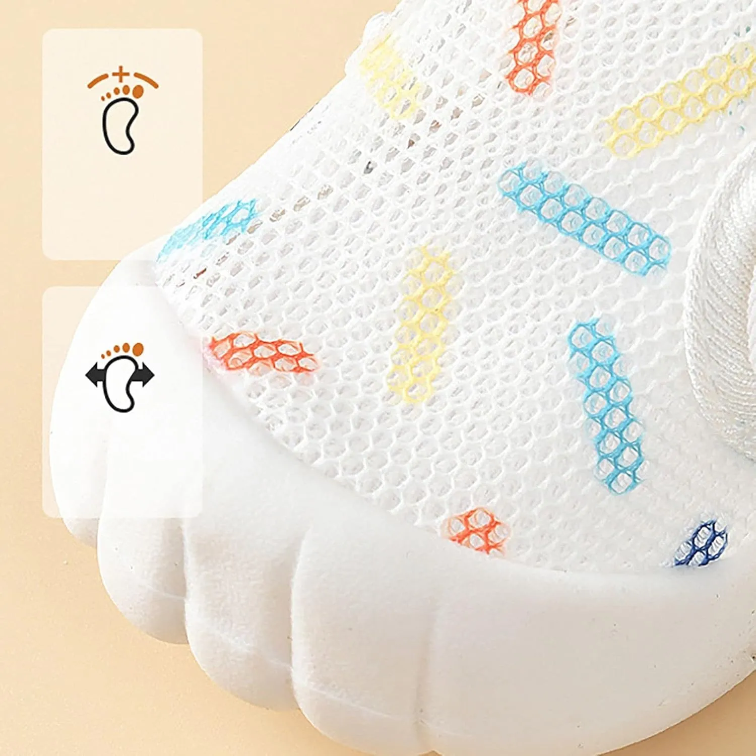 Summer Infant Toddler Girls Boys Shoes Sandals Flat Bottom Non Slio Half Open Toe Slip Toddler Flip Flops Boys (Beige, 6 Infant)
