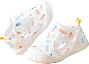 Summer Infant Toddler Girls Boys Shoes Sandals Flat Bottom Non Slio Half Open Toe Slip Toddler Flip Flops Boys (Beige, 6 Infant)