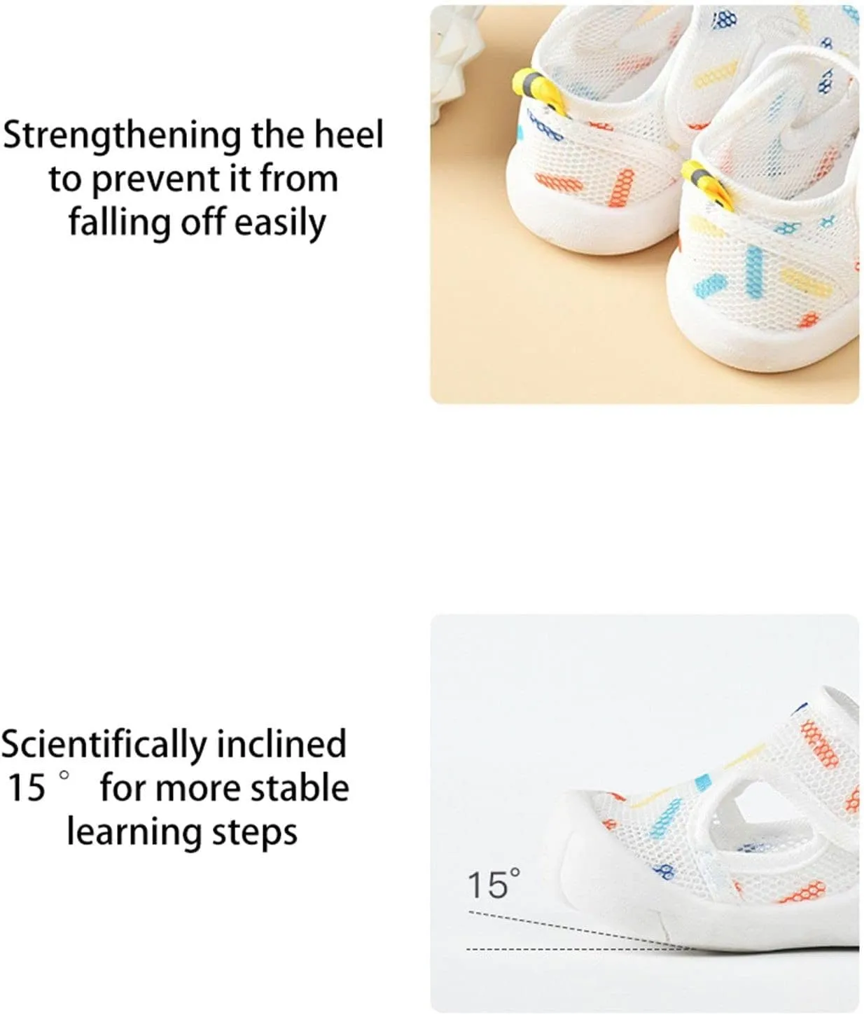 Summer Infant Toddler Girls Boys Shoes Sandals Flat Bottom Non Slio Half Open Toe Slip Toddler Flip Flops Boys (Beige, 6 Infant)