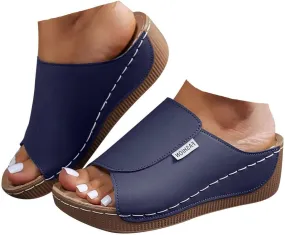 Summer Sandals for Women 2024 Womens Sandals 2024 Dressy Trendy Leather Open Toe Low Heel Sandals Shoes with Zipper