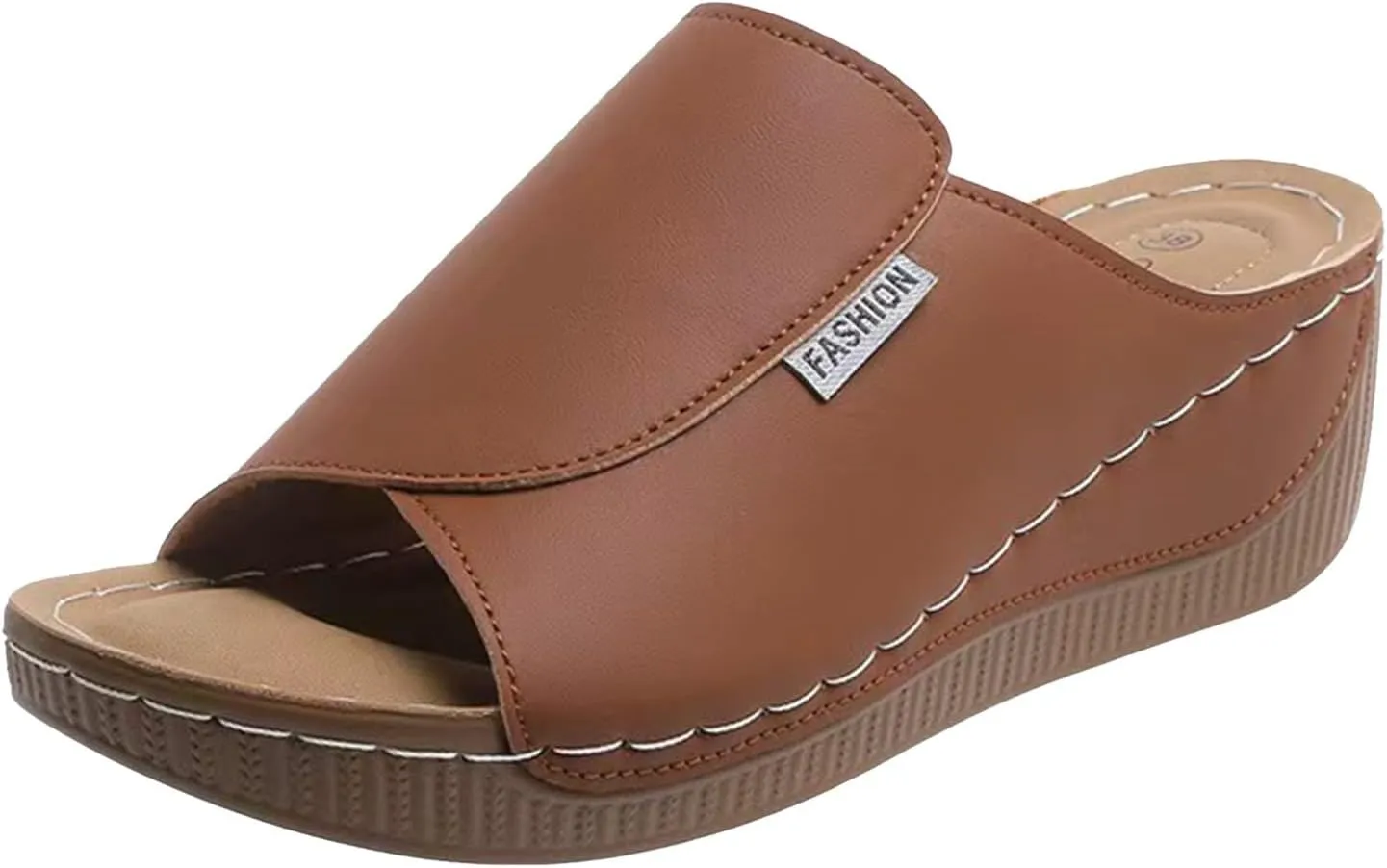 Summer Sandals for Women 2024 Womens Sandals 2024 Dressy Trendy Leather Open Toe Low Heel Sandals Shoes with Zipper