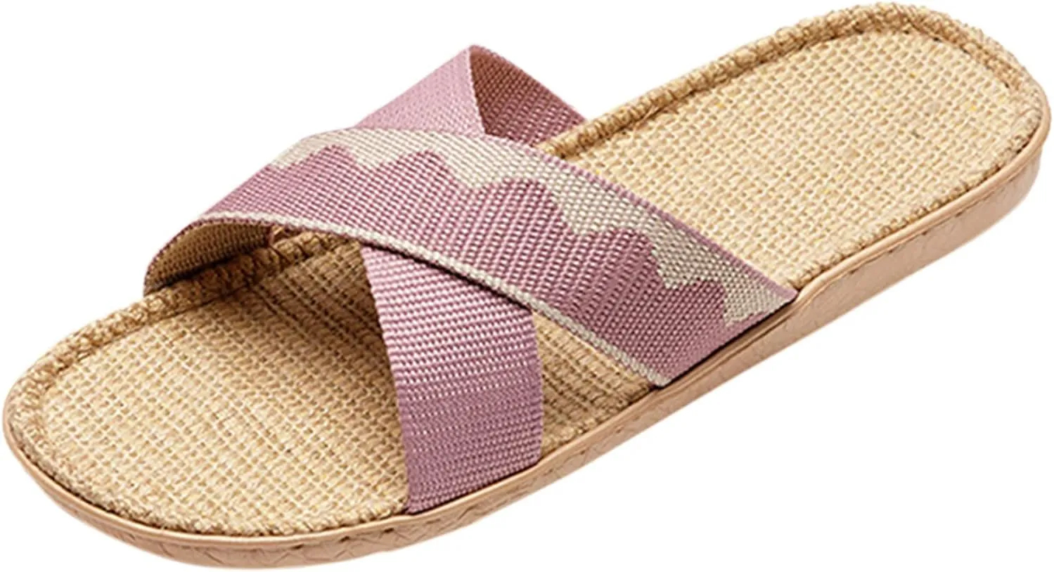 Summer Skidproof Indoor Slippers Slippers For Womens Men Linen Shoes Women Summer Household Beach Sandals Floor