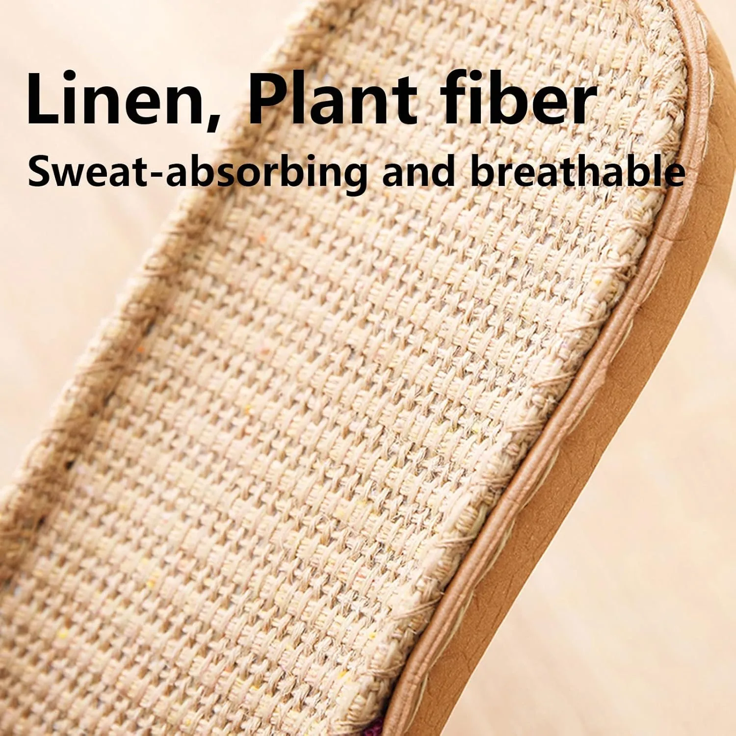 Summer Skidproof Indoor Slippers Slippers For Womens Men Linen Shoes Women Summer Household Beach Sandals Floor