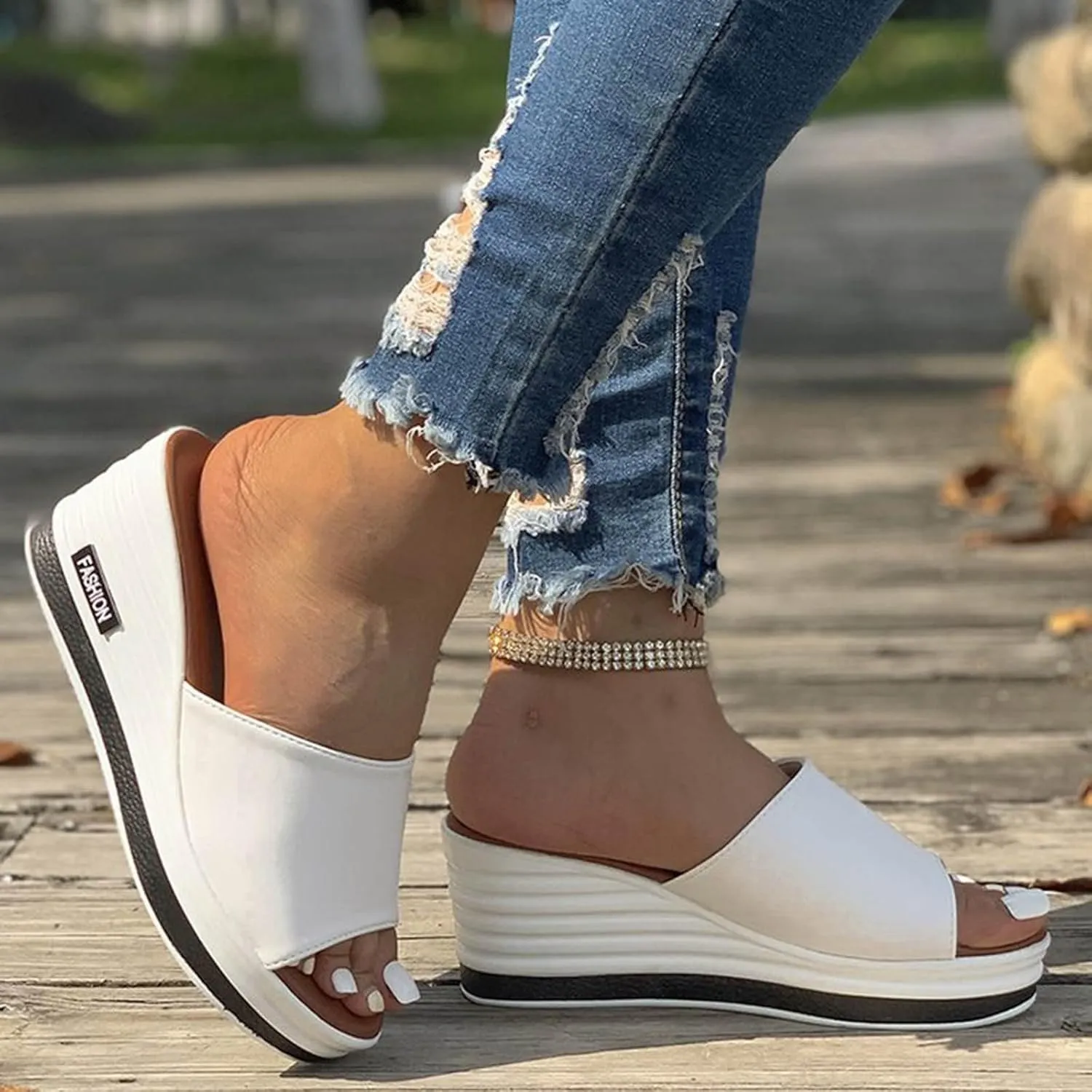 Temperament Thick Bottom Sandals for Women Womens Comfort Lightweight Platform Sandal Comfortable Cool Shoes