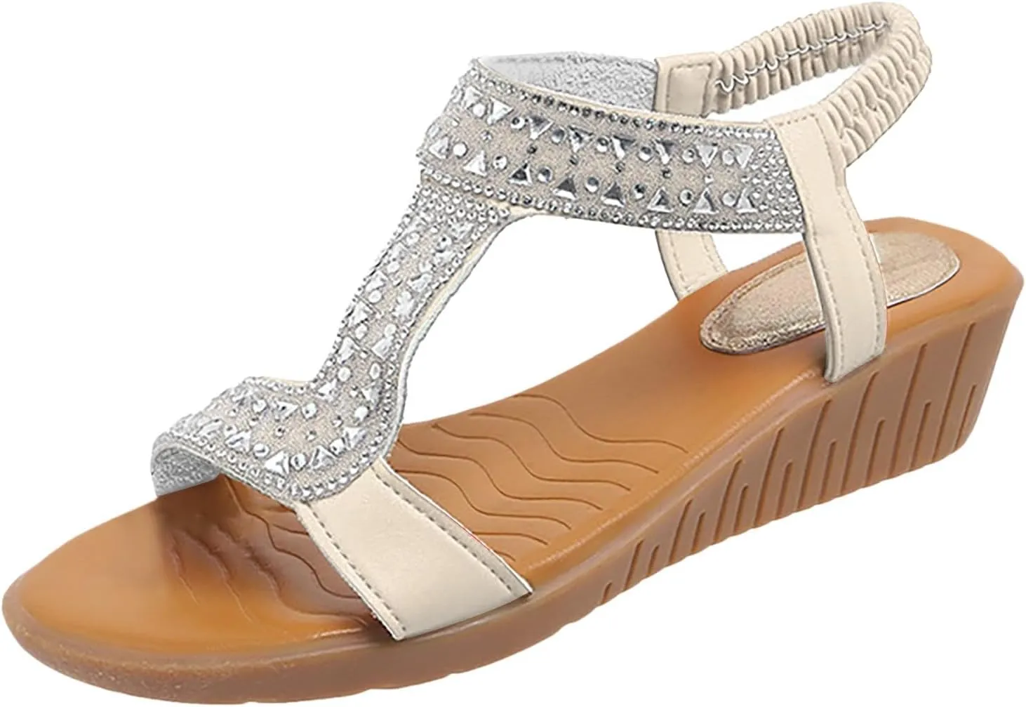 Temperament Wedge Shoes for Women Summer Low Wedges Womens Comfortable Open Toe Sandal Orthopedic Sandals