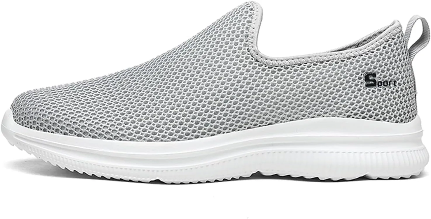 Tennis Running for Men Non Slip Mens Slip On Walking Shoes Lightweight Sneakers Breathable Tennis Shoes Casual Work Shoes