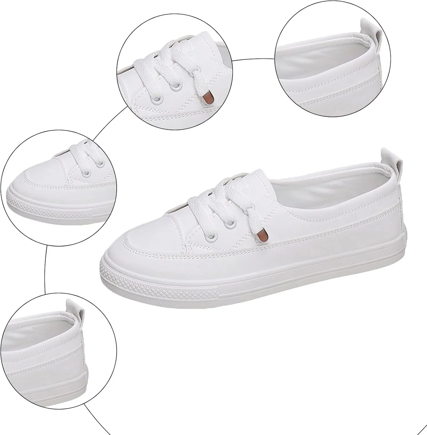 Tennis Shoes Womens, Womens Walking Shoes with Arch Support Slip On Lightweight Orthopedic Sneakers Non-Slip Comfort Breathable Mesh Fashion Sneakers