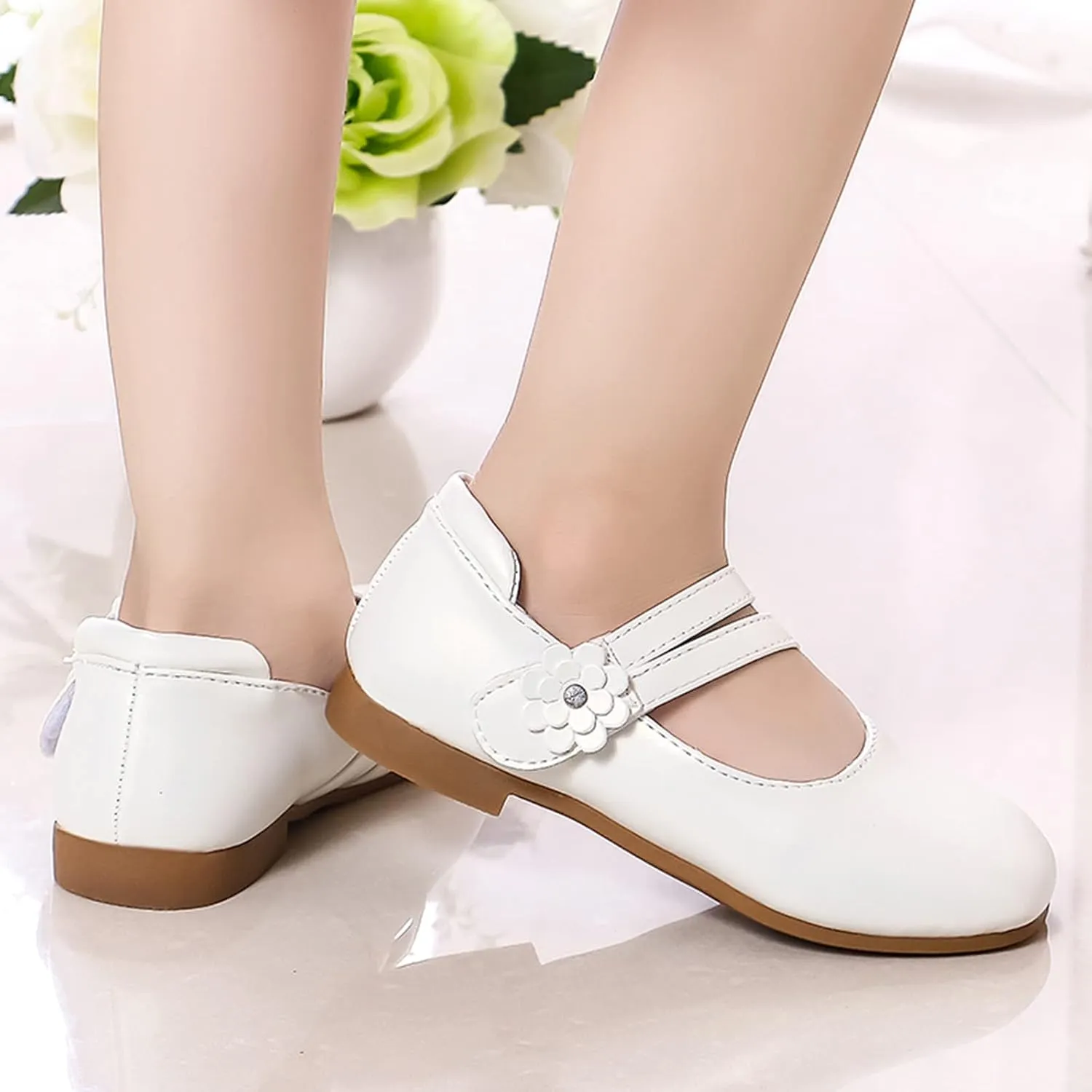 Toddle Shoes Girl Shoes Small Leather Shoes Single Shoes Children Dance Shoes Girls Performance Shoes Youth Wedges