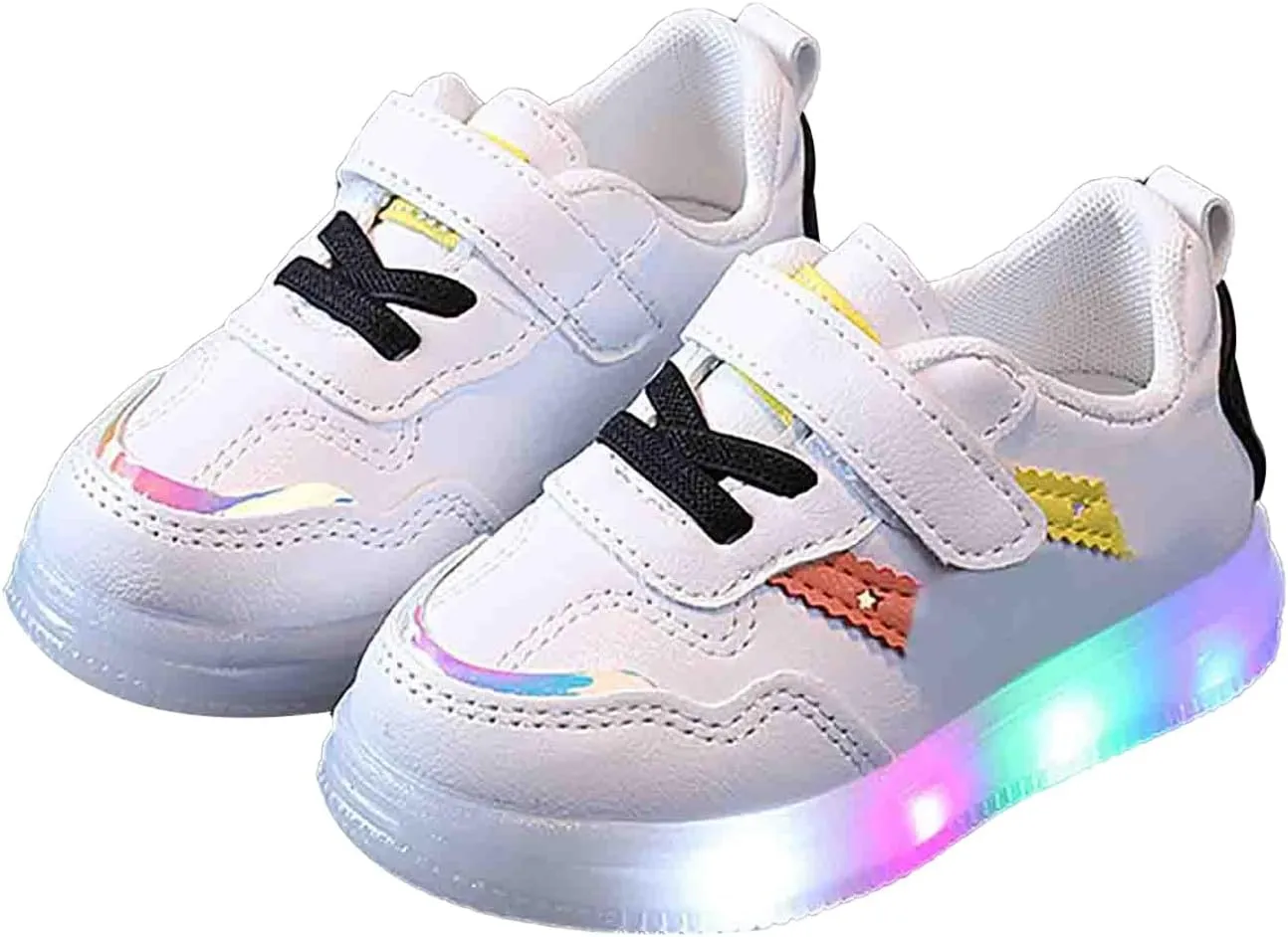 Toddler Baby Boys Glitter Sneakers Flat Strap Ankle Sequins Cute Sport Shoes Infant Newborn Girls First Walking Sneakers