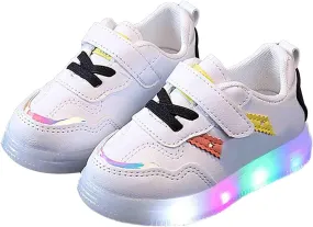 Toddler Baby Boys Glitter Sneakers Flat Strap Ankle Sequins Cute Sport Shoes Infant Newborn Girls First Walking Sneakers