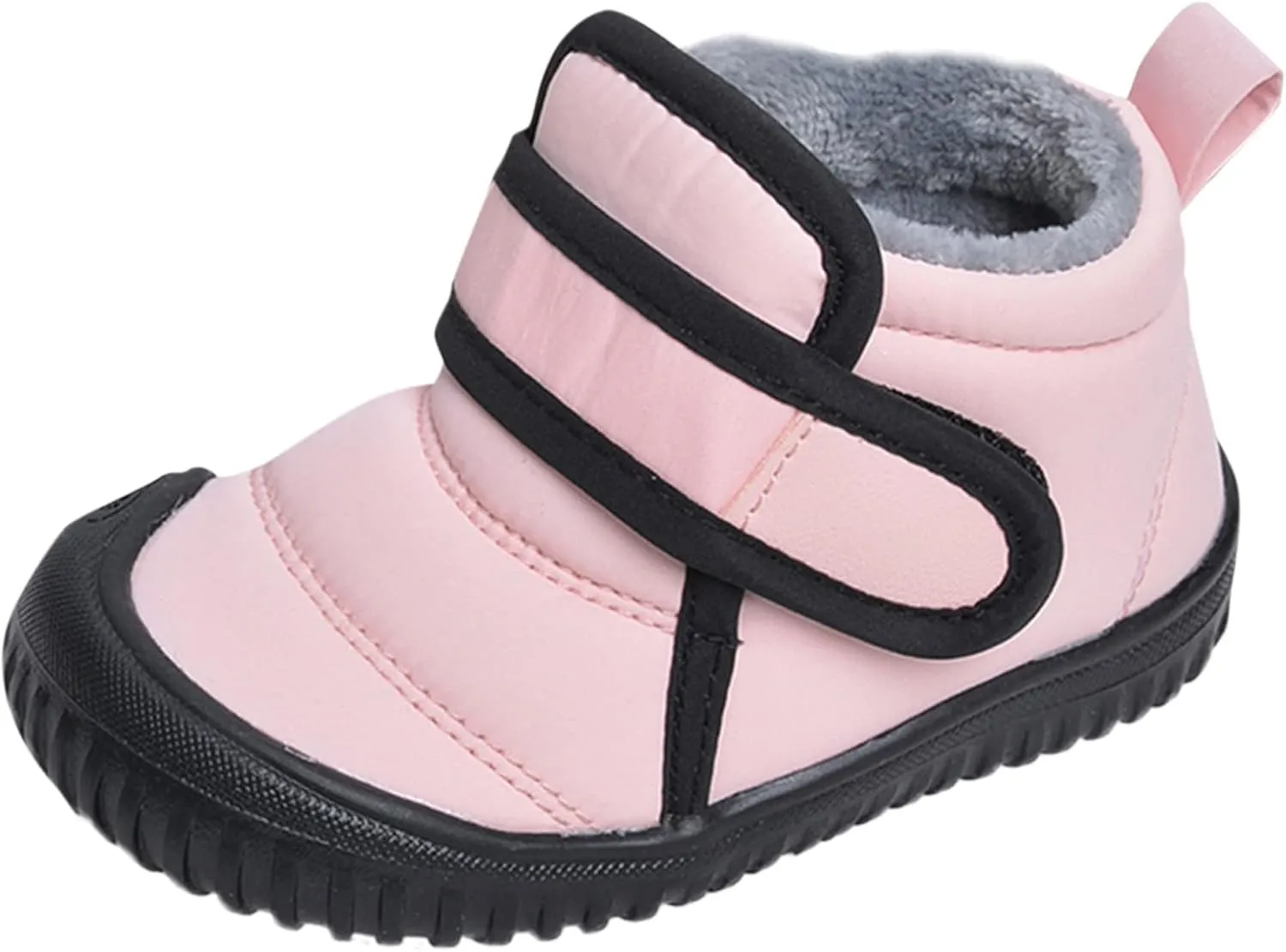 Toddler Baby Snow Boots Boys Girls Cold Weather Baby Faux Fur Shoes Wterproof Fleece Kids Snow Boots Winter Shoes