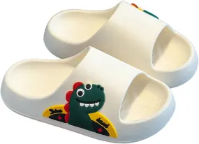 Toddler Boys Dinosaur Graphic Slides Sandals Foam Soft Non Slip Beach Pool Shower Shoes Kids Baby Summer Water Sandals