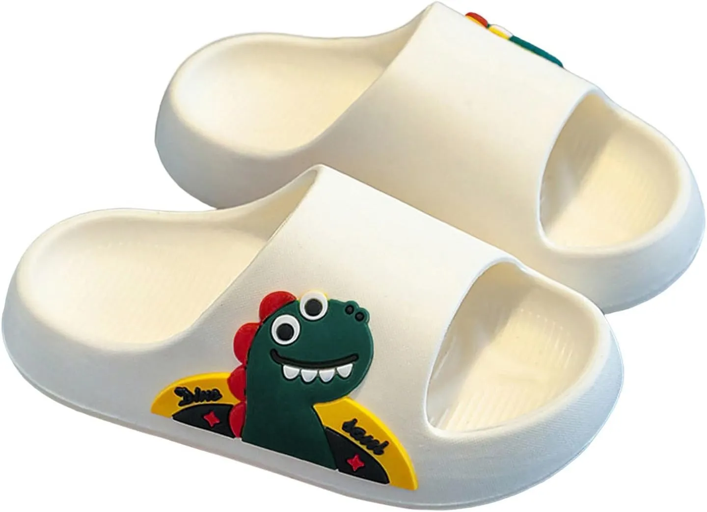 Toddler Boys Dinosaur Graphic Slides Sandals Foam Soft Non Slip Beach Pool Shower Shoes Kids Baby Summer Water Sandals