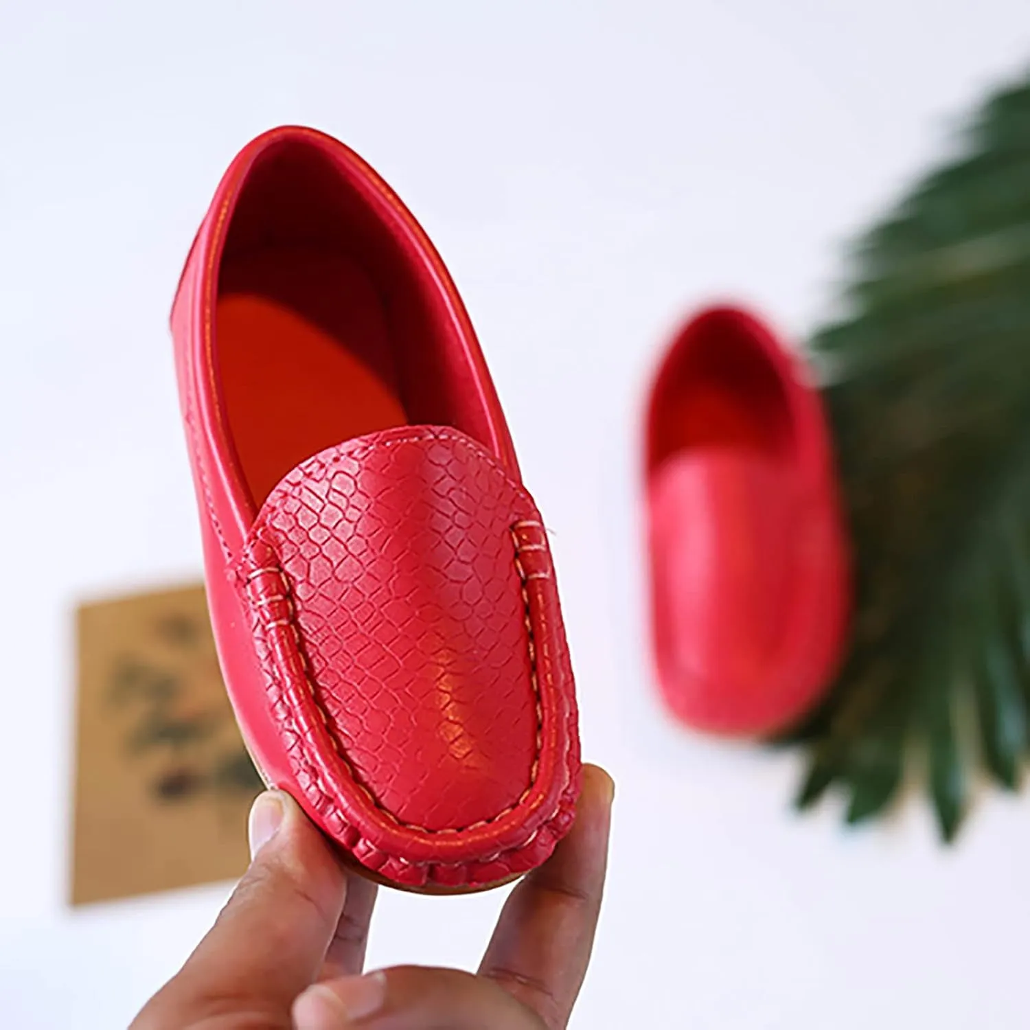 Toddler Boys Non Slip Loafers Ankle Leather Soft Sneakers Kids Baby Lightweight Summer Casual Dress Dance Sandals