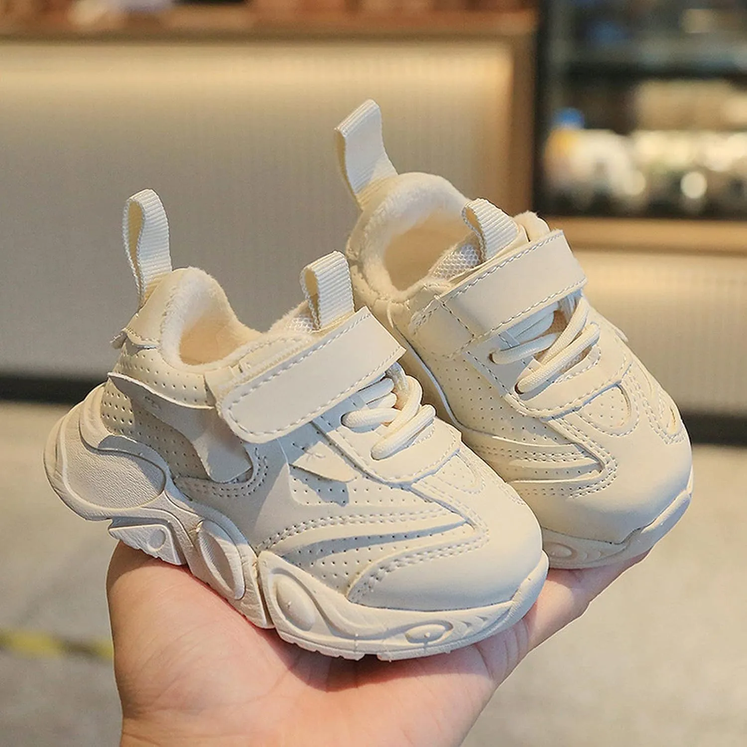 Toddler Casual Sneakers for Girl and Boy Kids Running Breathable Shoes Non-Slip Outdoor Sports Solid Color Sneakers