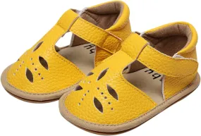 Toddler Cotton Leather Wide Sandals Flat Trendy Summer Shoes Baby Boys Girls Ankle Closed Toe Slip On Sandals Light