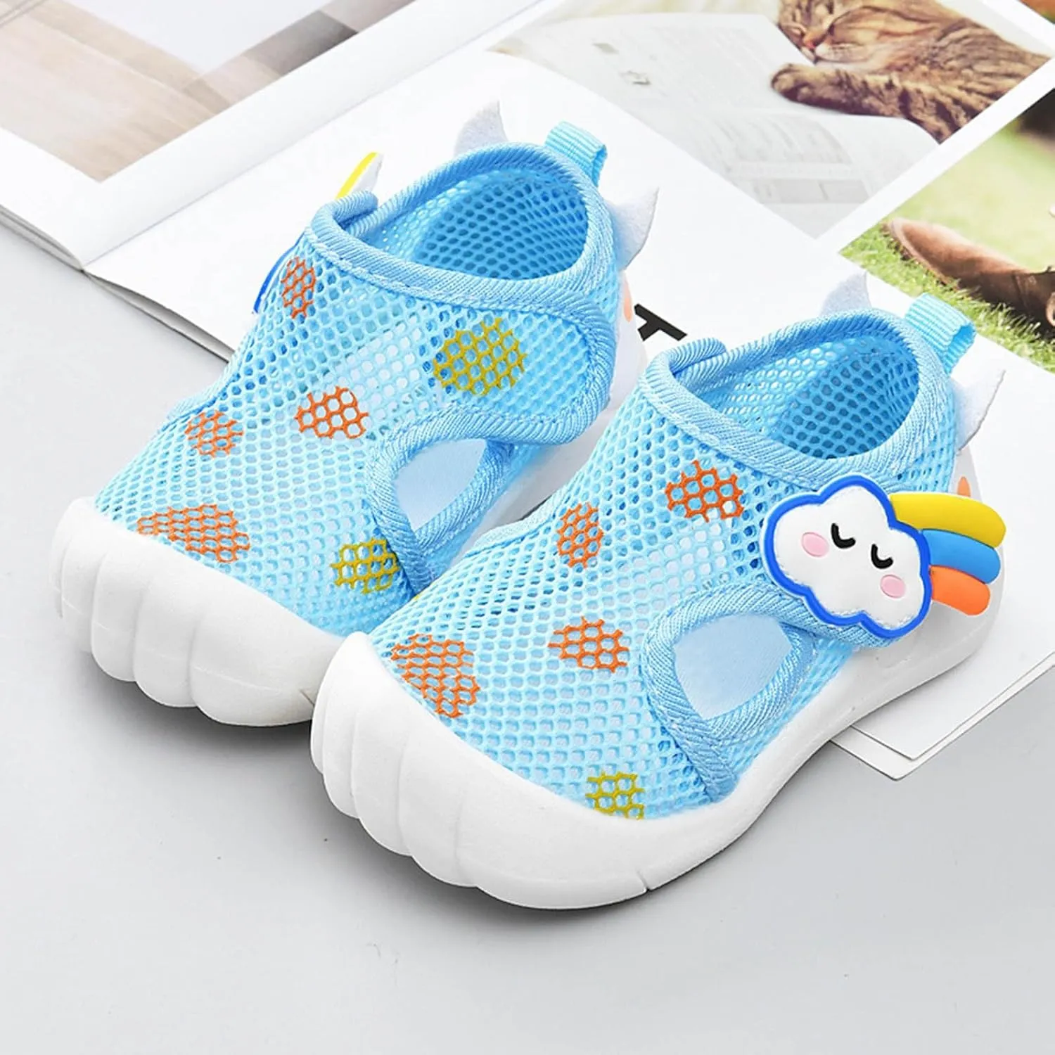 Toddler Water Shoes Barefoot Water Shoes for Kids Baby Socks with Arch Support Breathable Baby Girl Sneakers Size 12