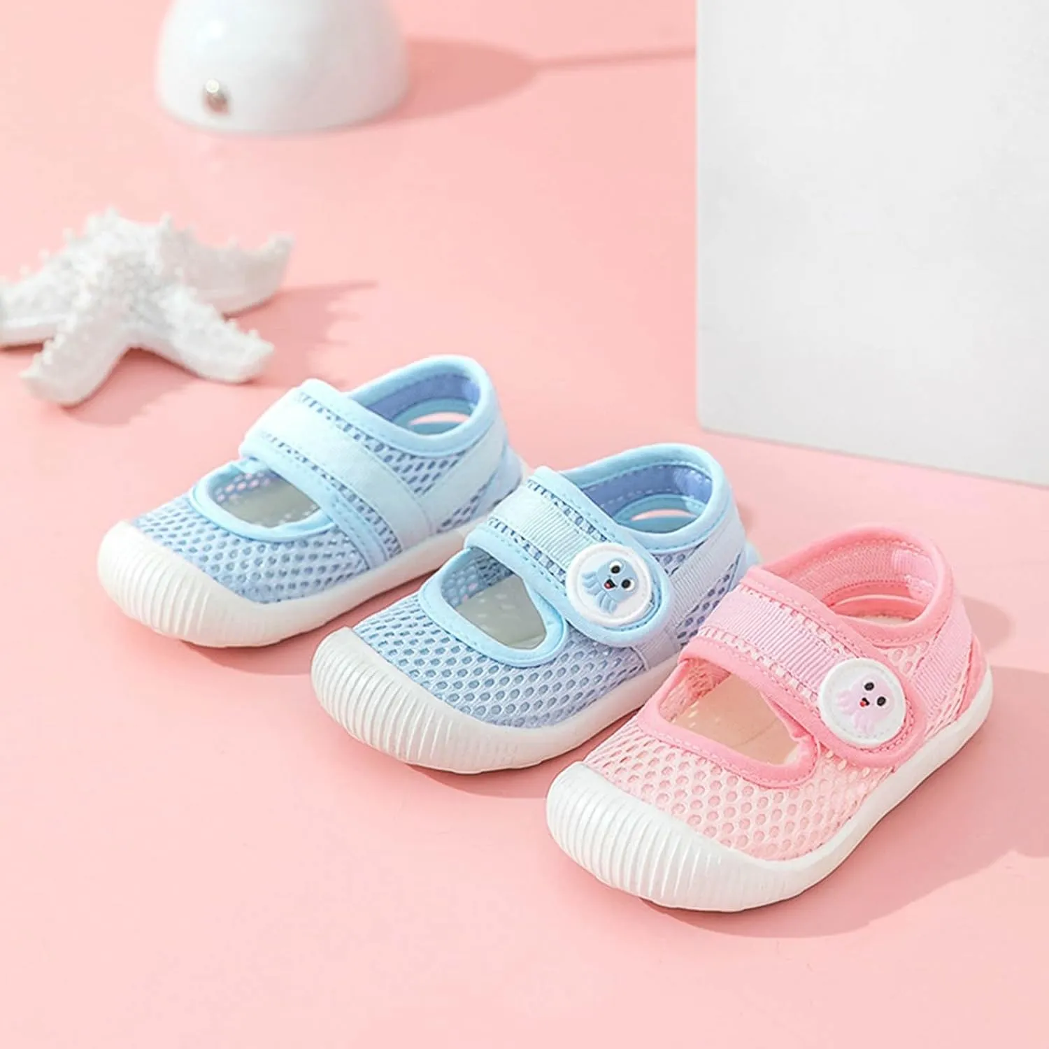 Toddler Water Shoes Barefoot Water Shoes for Kids Baby Wide Socks with Arch Support Breathable Girls Tennis Size 2