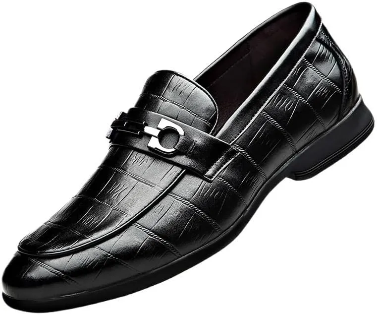 Tuxedo Shoes Men Business Casual Derby Shoes Modern Men's Brogue Oxfords Genuine Leather White Mens Dress Shoes(8)