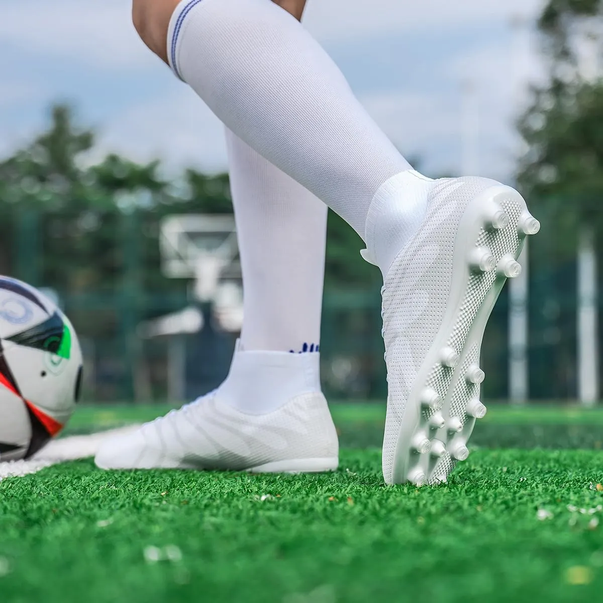 Unisex-Adult Soccer Cleats for Men Indoor/Outdoor Futsal Training Big Boys Football Shoes