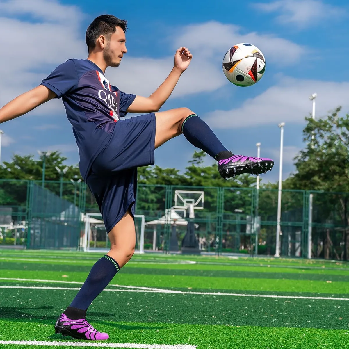 Unisex-Adult Soccer Cleats for Men Indoor/Outdoor Futsal Training Big Boys Football Shoes