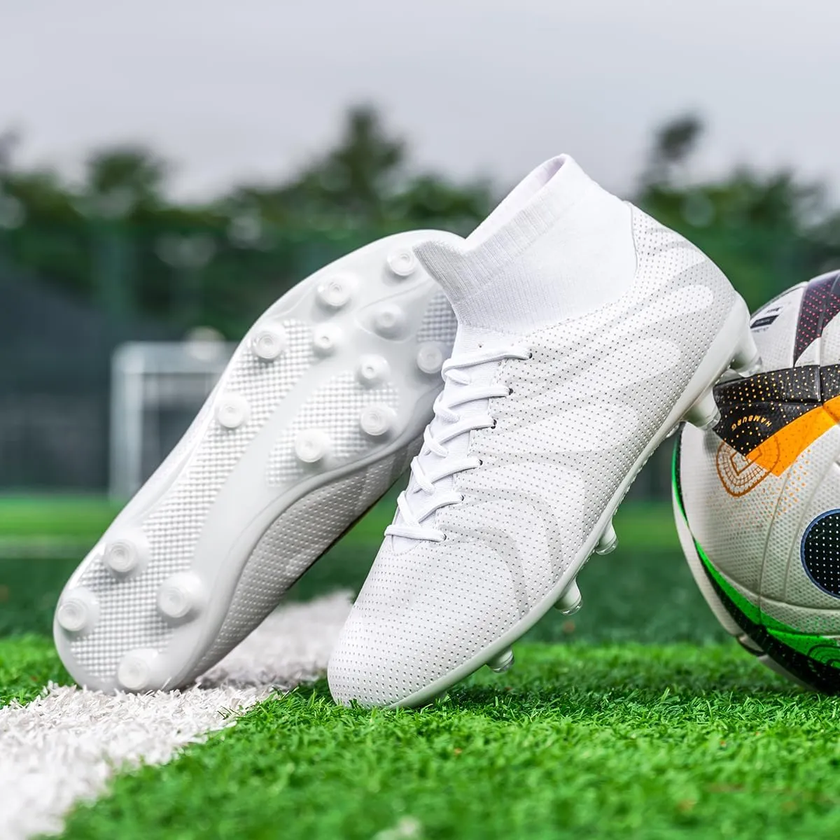 Unisex-Adult Soccer Cleats for Men Indoor/Outdoor Futsal Training Big Boys Football Shoes