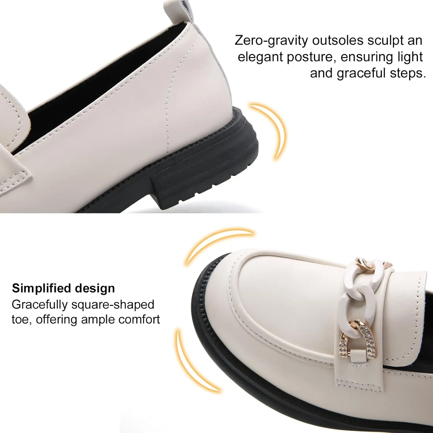 UZB Womens Loafers Business Dressy Shoes Slip on Comfort Casual Office Work Shoes