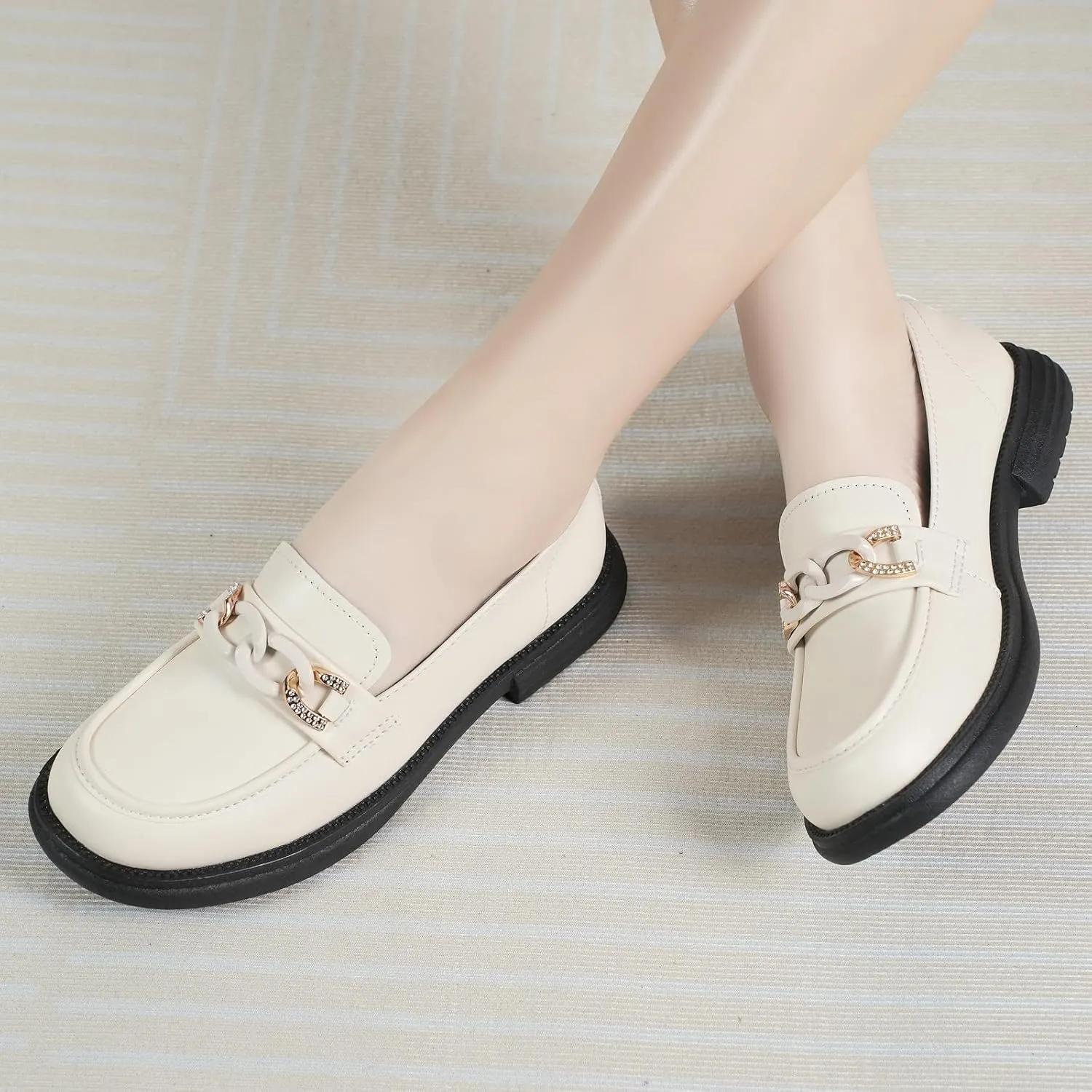 UZB Womens Loafers Business Dressy Shoes Slip on Comfort Casual Office Work Shoes