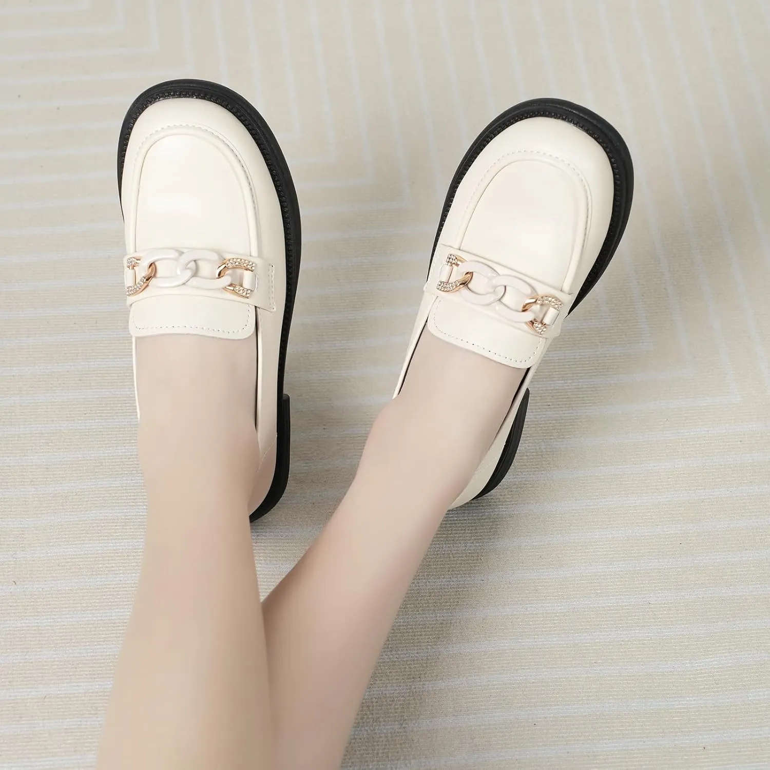 UZB Womens Loafers Business Dressy Shoes Slip on Comfort Casual Office Work Shoes