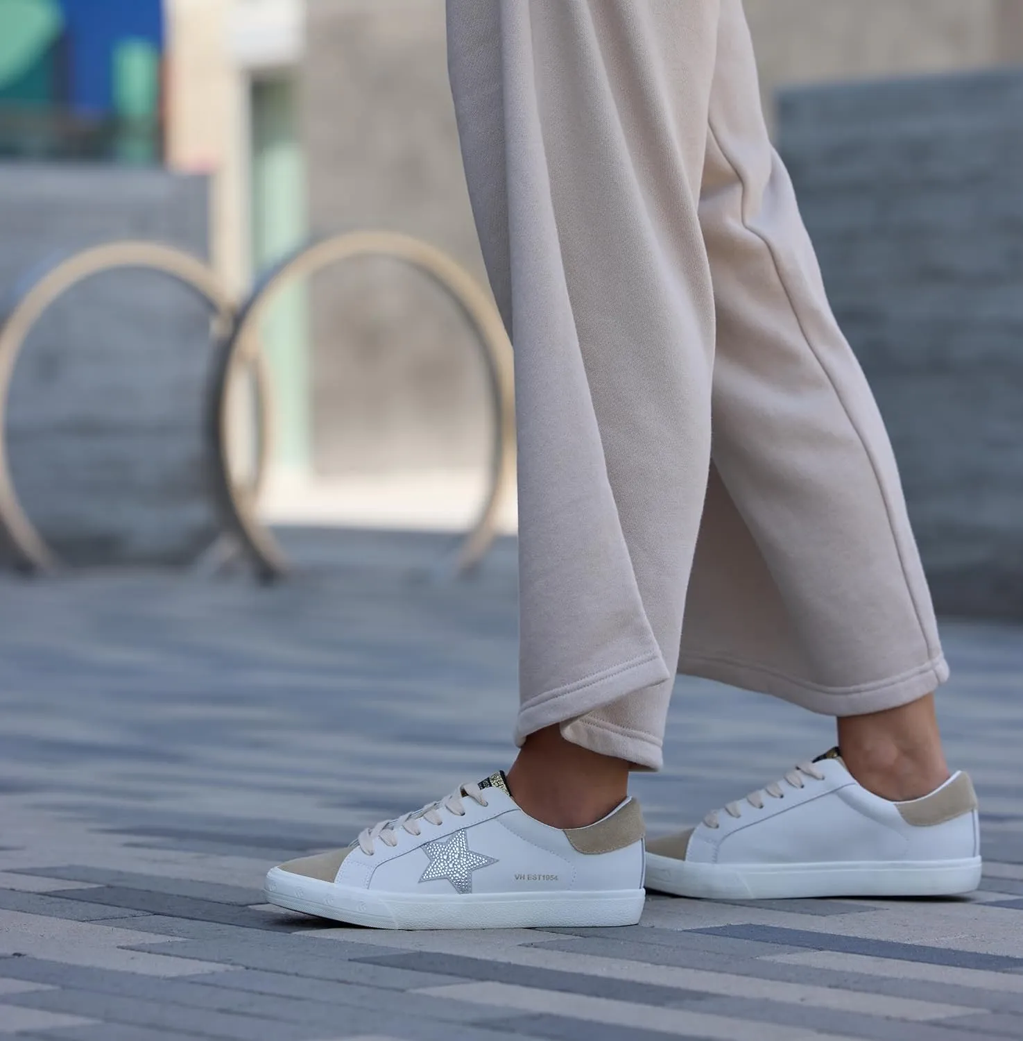 Vintage Havana Grande Womens Fashion Sneakers | Star Tennis Shoes Womens | Low Top Slip On | Walking Comfortable Casual