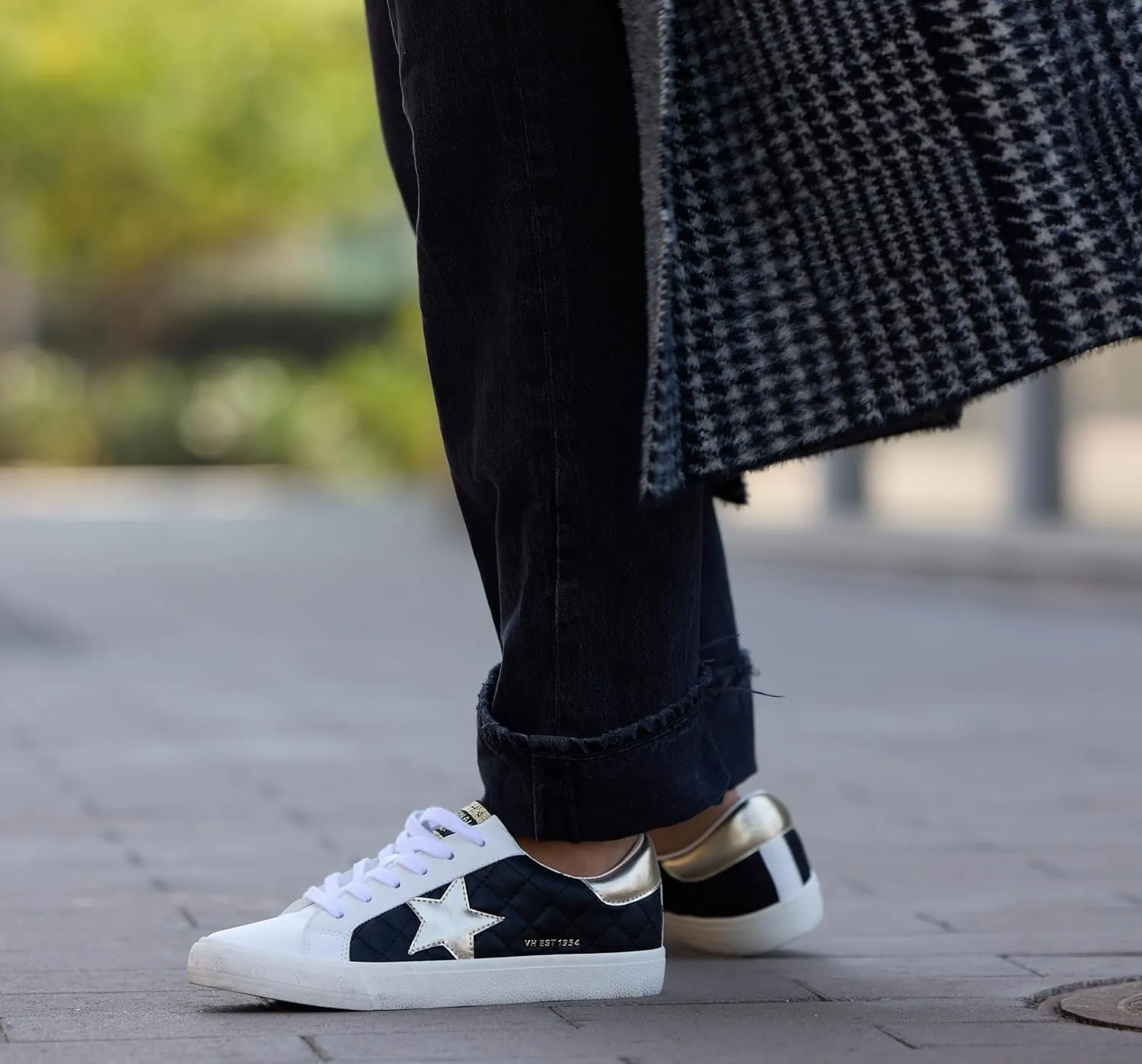 Vintage Havana Grande Womens Fashion Sneakers | Star Tennis Shoes Womens | Low Top Slip On | Walking Comfortable Casual