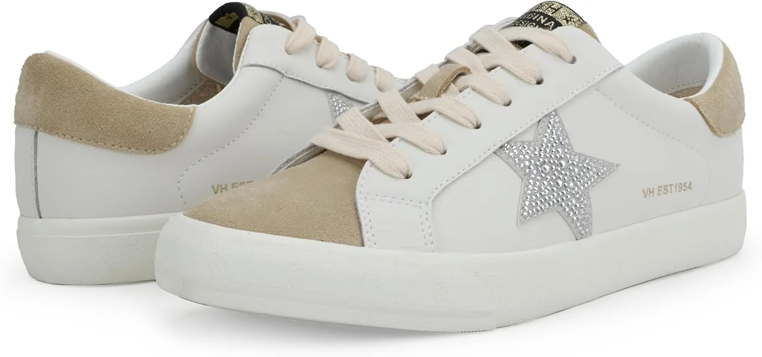 Vintage Havana Grande Womens Fashion Sneakers | Star Tennis Shoes Womens | Low Top Slip On | Walking Comfortable Casual