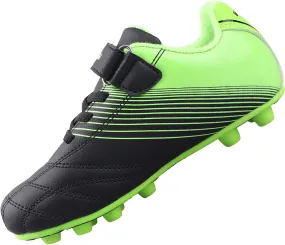 Vizari Loma FG Soccer Cleats for Kids | Firm Ground Shoes with Hook & Loop Closure | Synthetic Upper Toddler Shoes with Rubber Sole for Enhanced Performance and Traction | Ideal for Boys & Girls
